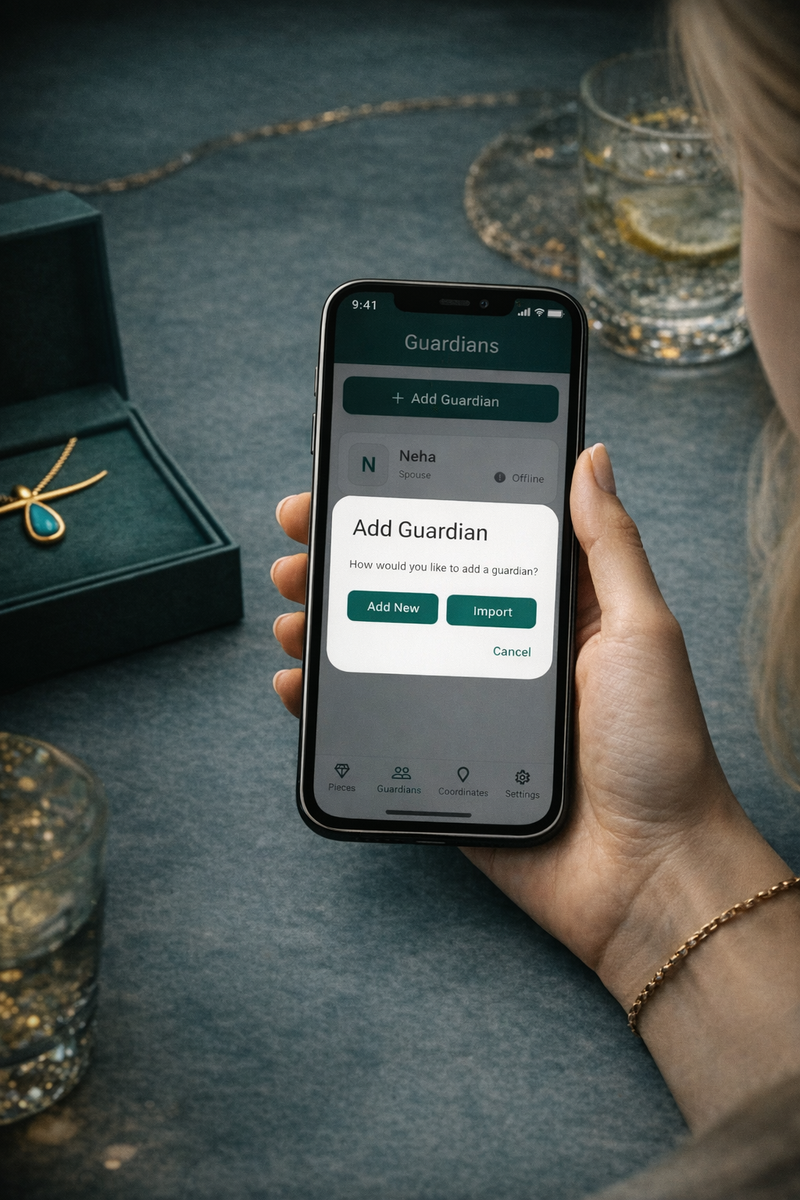 REGISTER & ADD TRUSTED CONTACTS